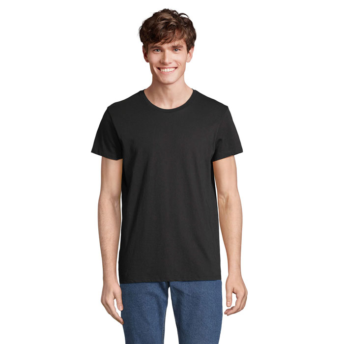 T-Shirt personnalisé unisexe coton/coton recyclé 150g RE CRUSADER noir profond